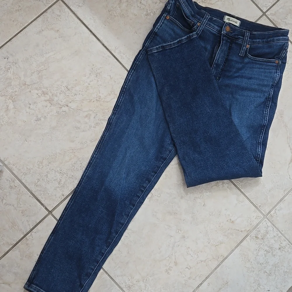 Madewell High-Rise Blue Denim Jeans - Picture 3 of 7